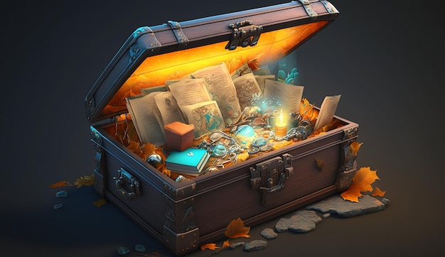 Memory chest ai generator art image