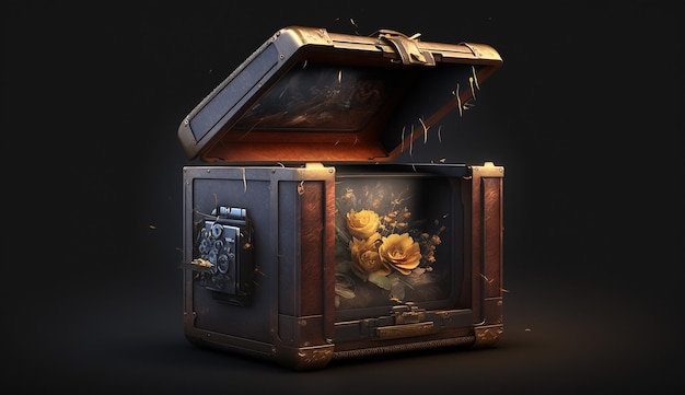 Memory chest ai generator art image