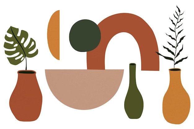 memphis plant transparent png design element