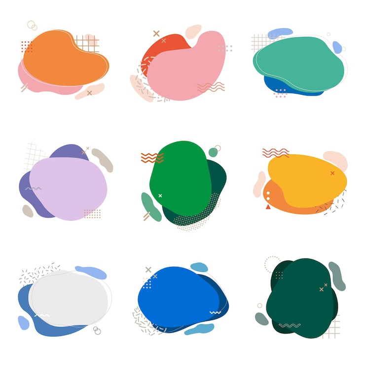Foto memphis vorm png sticker kleurrijke retro abstracte ontwerp collectie