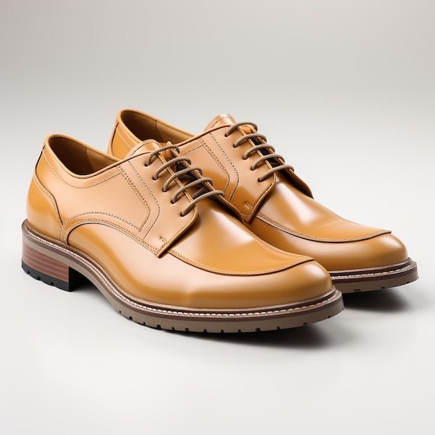 men leather derby shoes generative ai