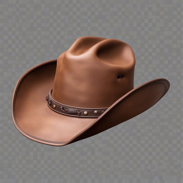 Men's Cowboy Hat Leather Boho Western Hat generated with ai