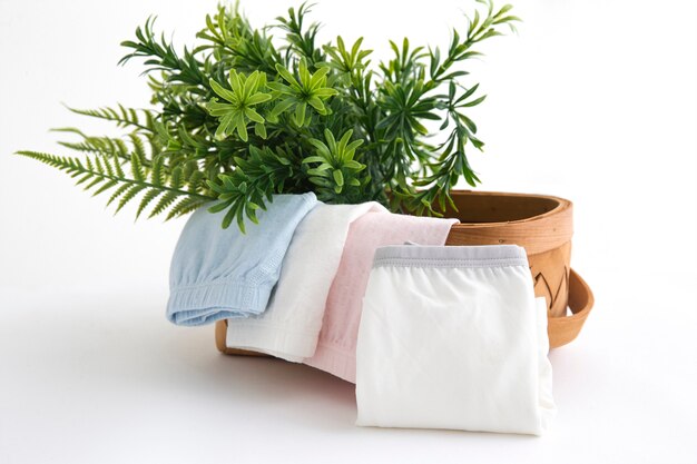 Men's panties shot against a close-up background