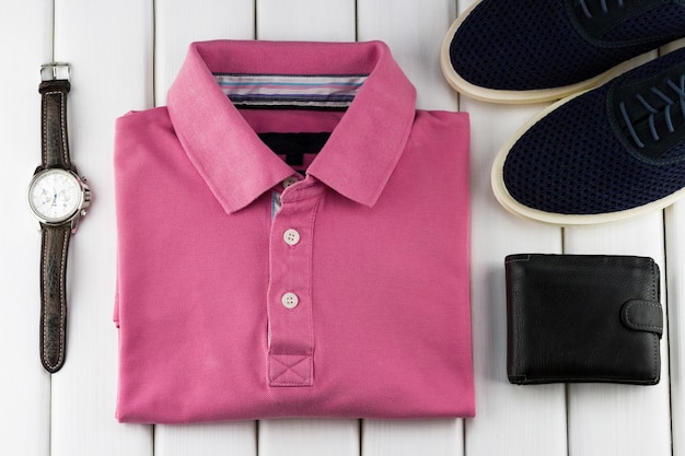 Men's set of clothes and accessories