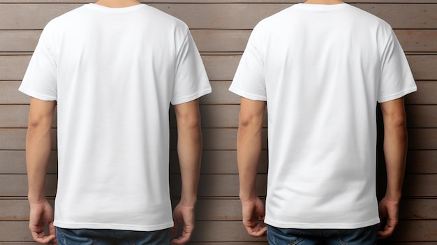 Foto mockup di camicia da uomo senza testo