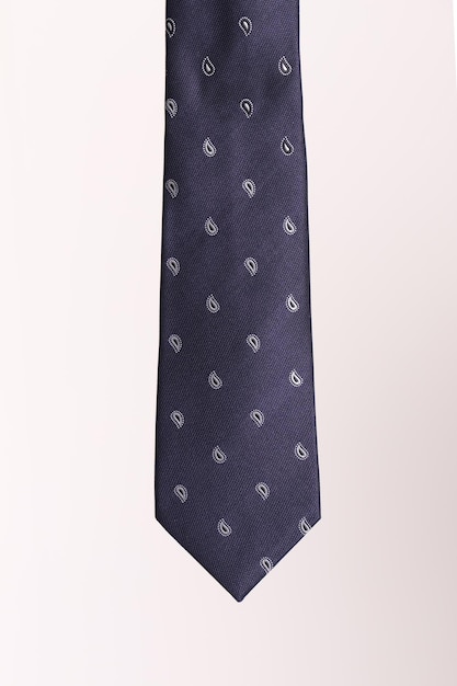 Men's tie on a white background