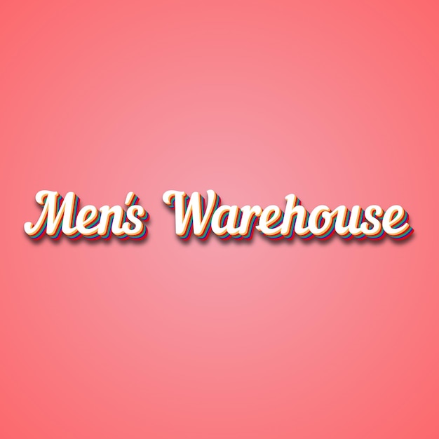 Photo men s warehouse text effect photo image cool