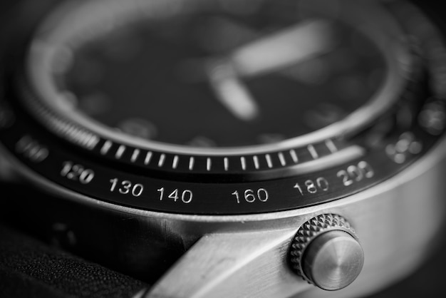 Men's watch closeup