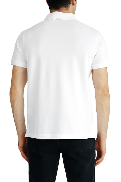 Men's white tshirts mockup Design templatemockup copy space