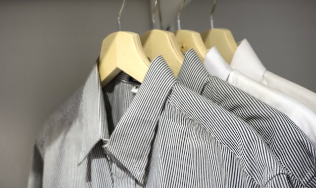 Men shirts on hanger