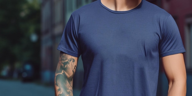 Men tshirt mockup