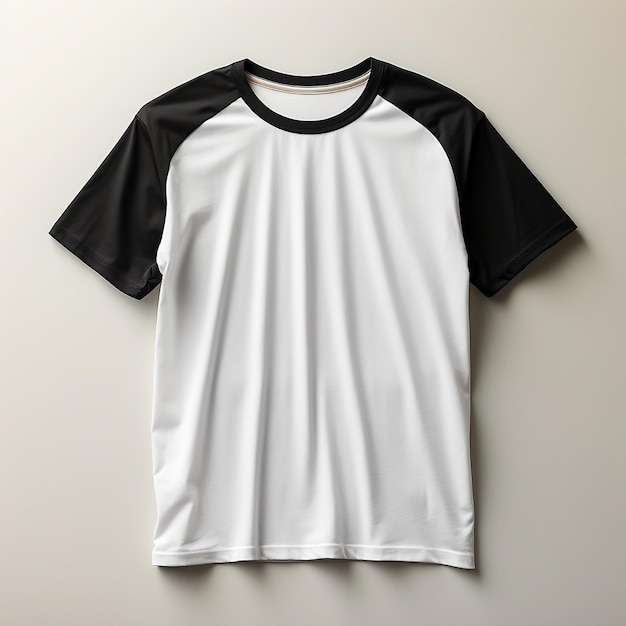 Men white and black tshirt mockup