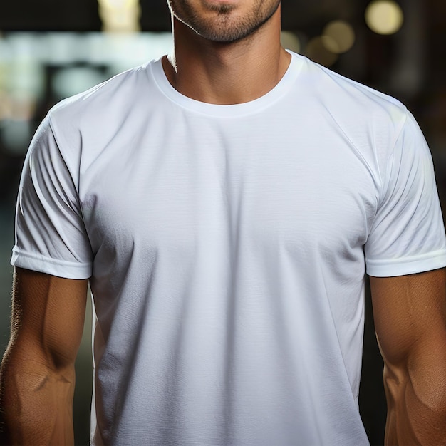 men White T Shirt Mockup