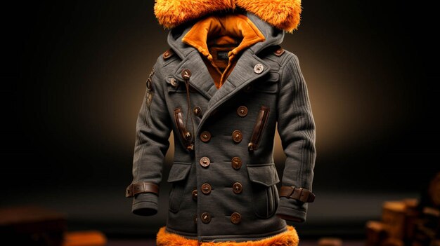 Men woolen jacket for winter fashion