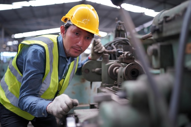 Men working in factory