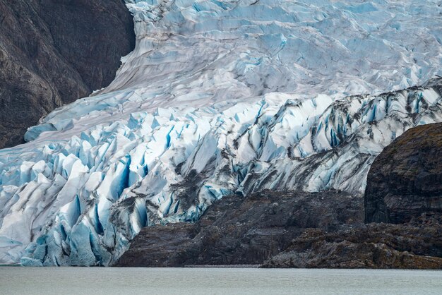 The mendenhall glacier near juneau in alaska