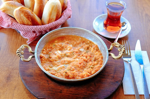 Menemen turkish food or omlette