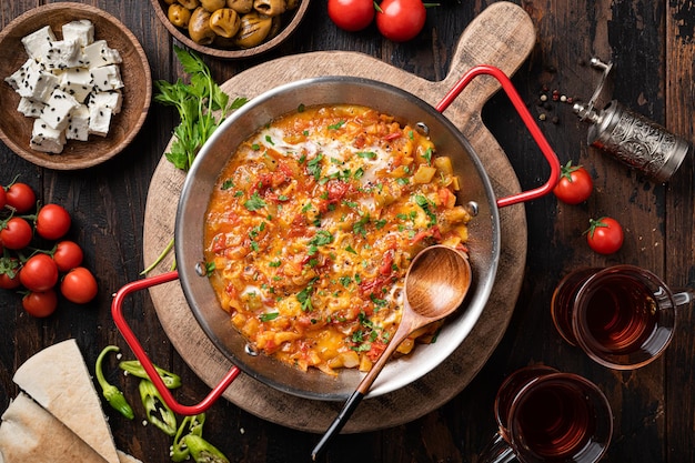 Menemen Turkish traditional dish