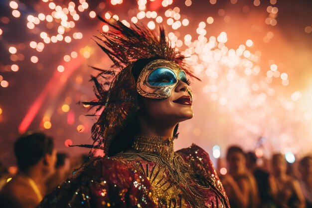 Menigten mensen genieten van de hittegolf en dansen in de straten van Londen voor het jaarlijkse Notting Hill Carnival straatfestival van Caribische cultuur muziek en eten