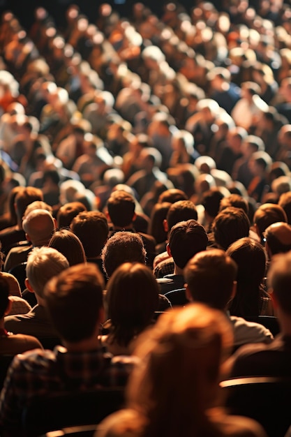 menigten van mensen in de zaal Generatieve AI