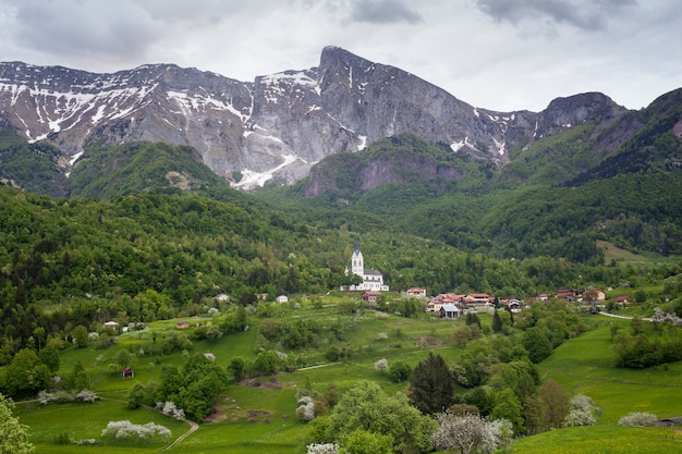 Mening van Krn-berg in Slovenië