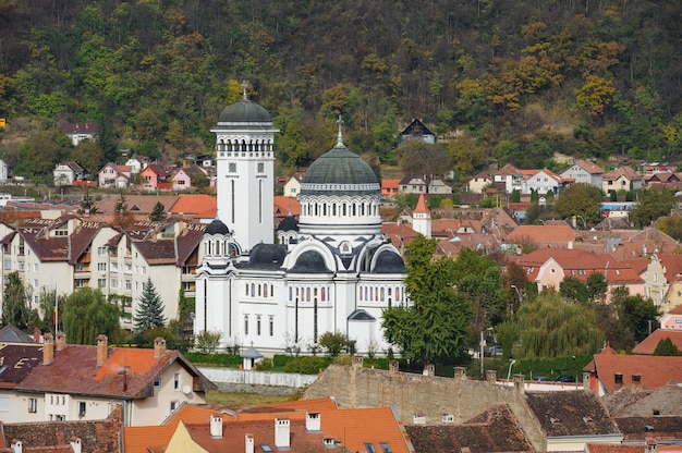 Mening van Sighisoara-stad, Roemenië