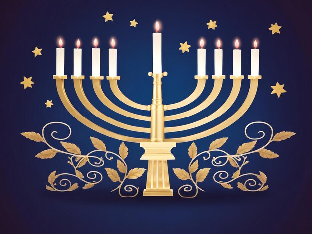 Foto menorah achtergrondbeelden collecties schattige behang ai gegenereerd