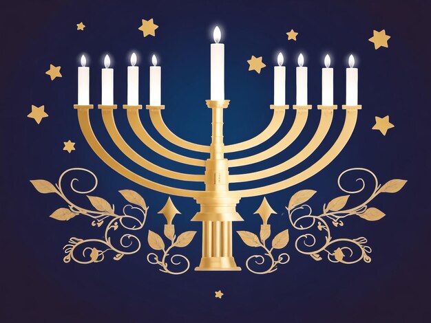 Foto menorah achtergrondbeelden collecties schattige behang ai gegenereerd