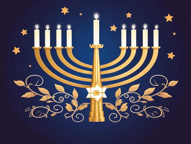 Foto menorah achtergrondbeelden collecties schattige behang ai gegenereerd