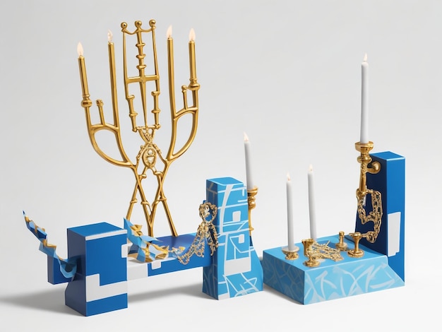 Foto menorah achtergrondbeelden collecties schattige behang ai gegenereerd