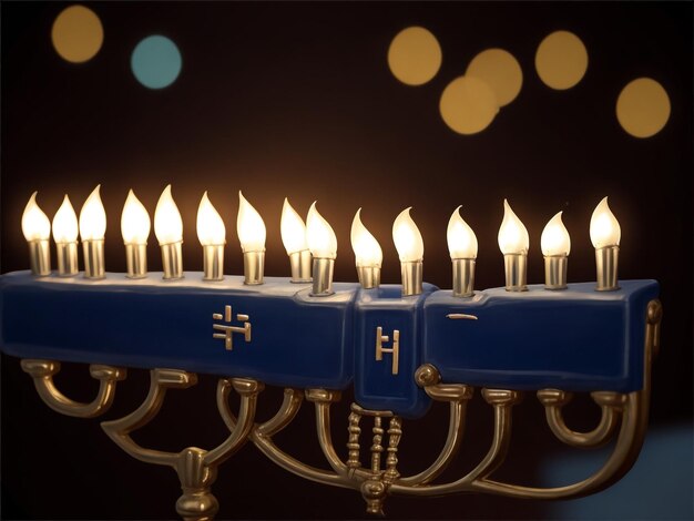 Menorah achtergrondbeelden collecties schattige behang ai gegenereerd