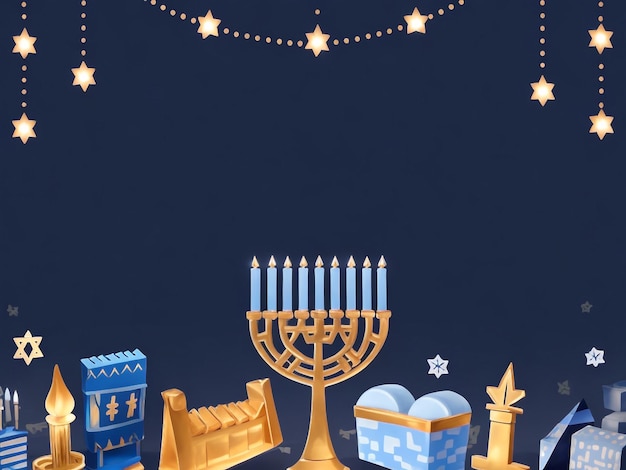 Foto menorah achtergrondbeelden collecties schattige behang ai gegenereerd