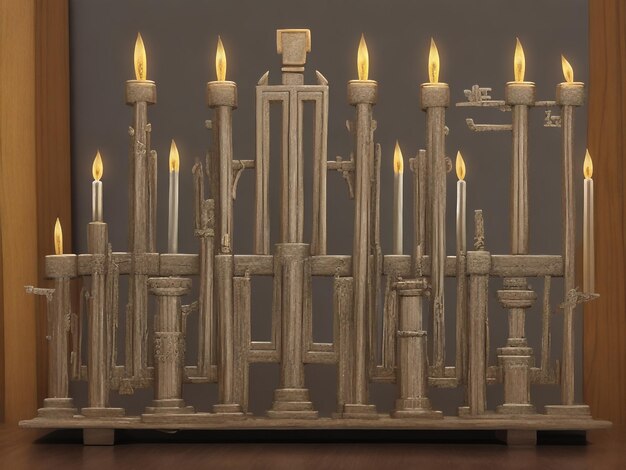 Menorah achtergrondbeelden collecties schattige behang ai gegenereerd