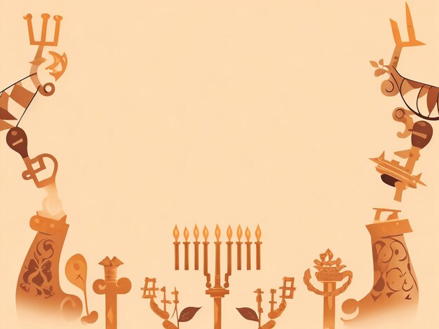 Photo menorah background images collections cute wallpapers ai generated