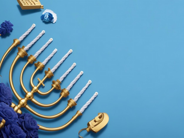 Photo menorah background images collections cute wallpapers ai generated