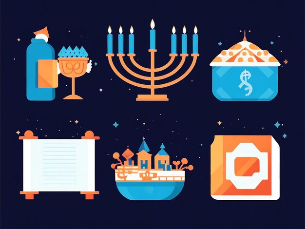 Photo menorah background images collections cute wallpapers ai generated