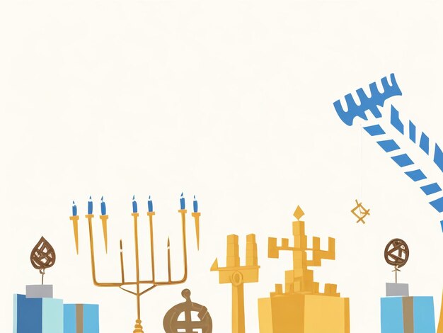 Photo menorah background images collections cute wallpapers ai generated