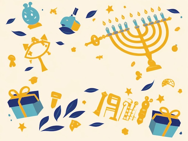 Photo menorah background images collections cute wallpapers ai generated