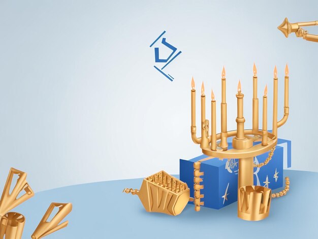 Menorah background images collections cute wallpapers ai generated