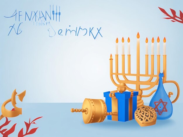 Menorah background images collections cute wallpapers ai generated