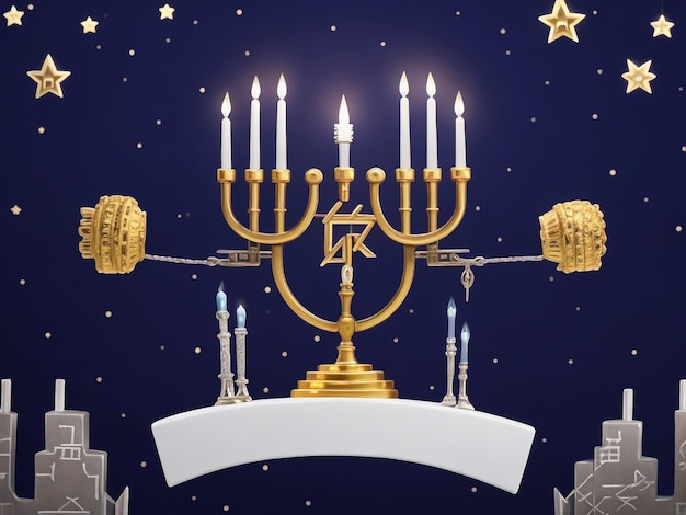 Menorah background images collections cute wallpapers ai generated