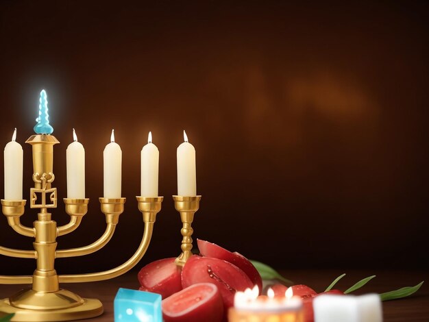 Menorah background images collections cute wallpapers ai generated