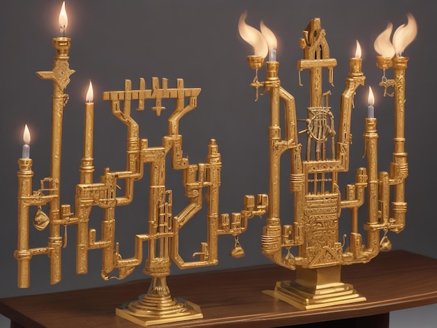 Menorah background images collections cute wallpapers ai generated