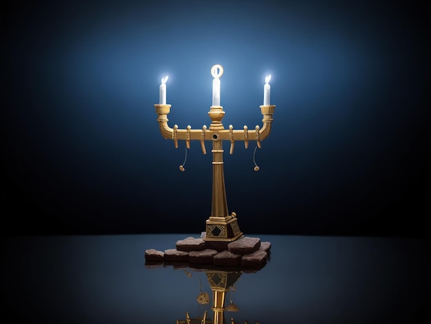 Menorah background images collections cute wallpapers ai generated