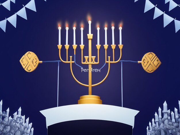 Menorah background images collections cute wallpapers ai generated