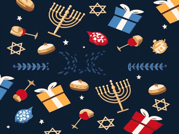 Menorah background images collections cute wallpapers ai generated