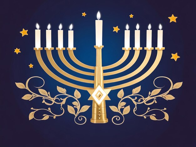 Menorah background images collections cute wallpapers ai generated