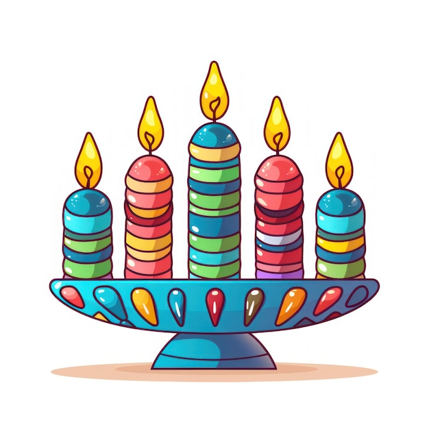 Menorah icon for Hanukkah