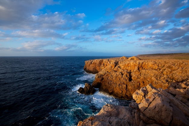 Menorca Punta Nati-zonsondergang in de Balearen