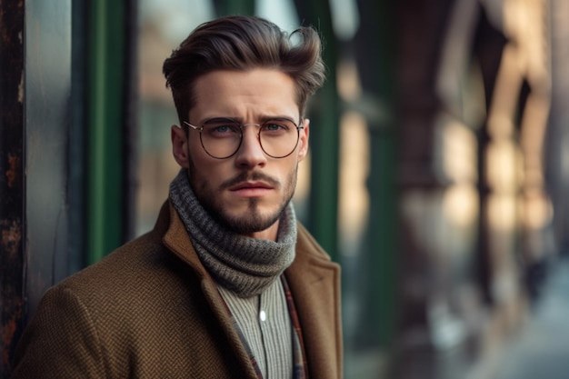 현대 신사를 위한 남성용 안경